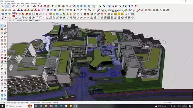 Sketchup education building 3d model 3D model