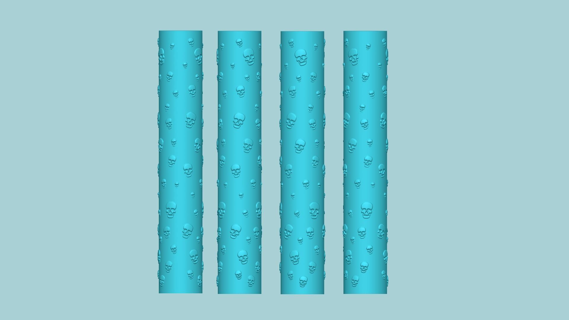 Texture Roll 09 - Skulls Positive - Decoration Maker 3D print model_11