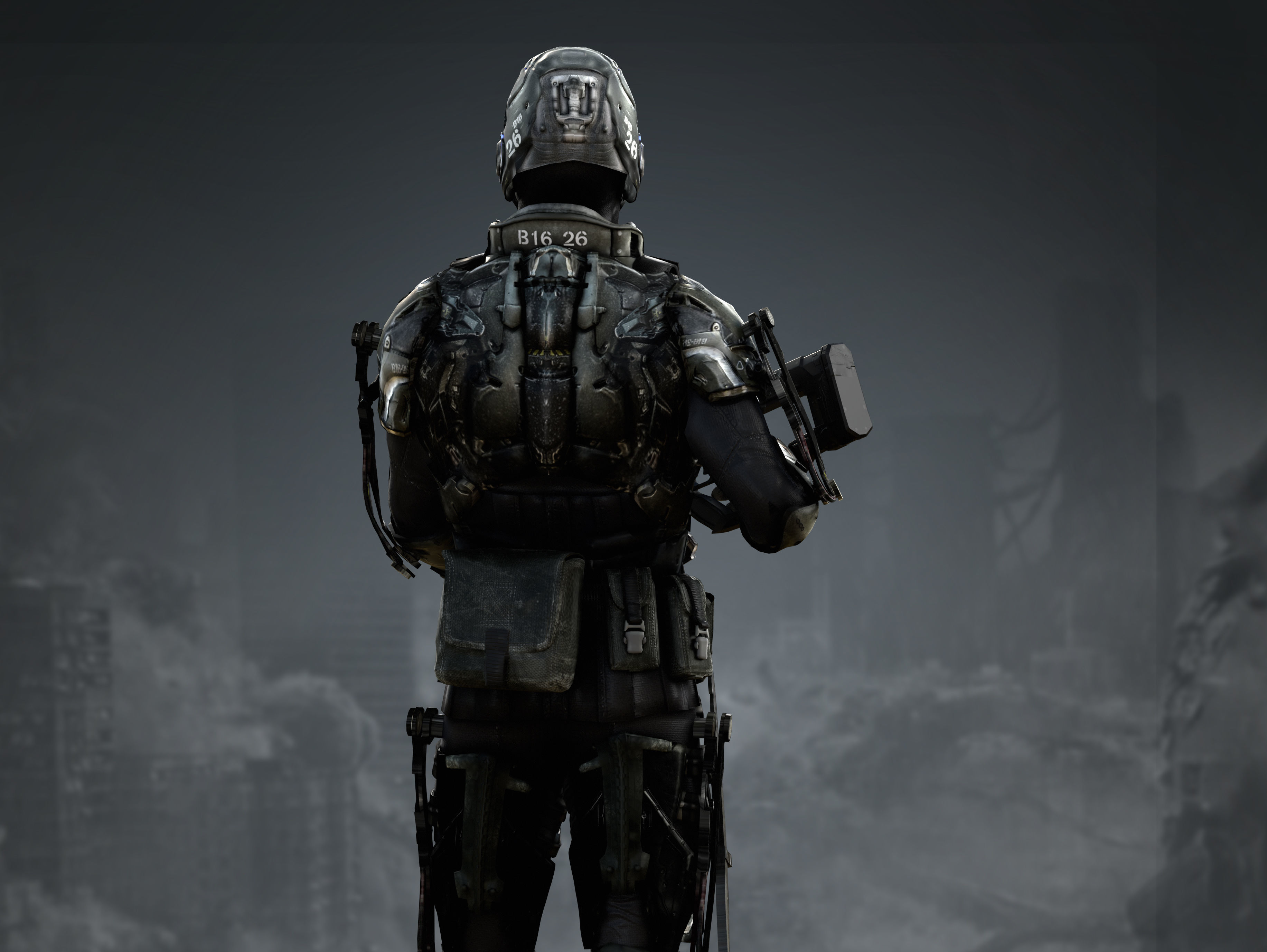 Elite Soldier from Warriors of Future  Low-poly 3D model_12