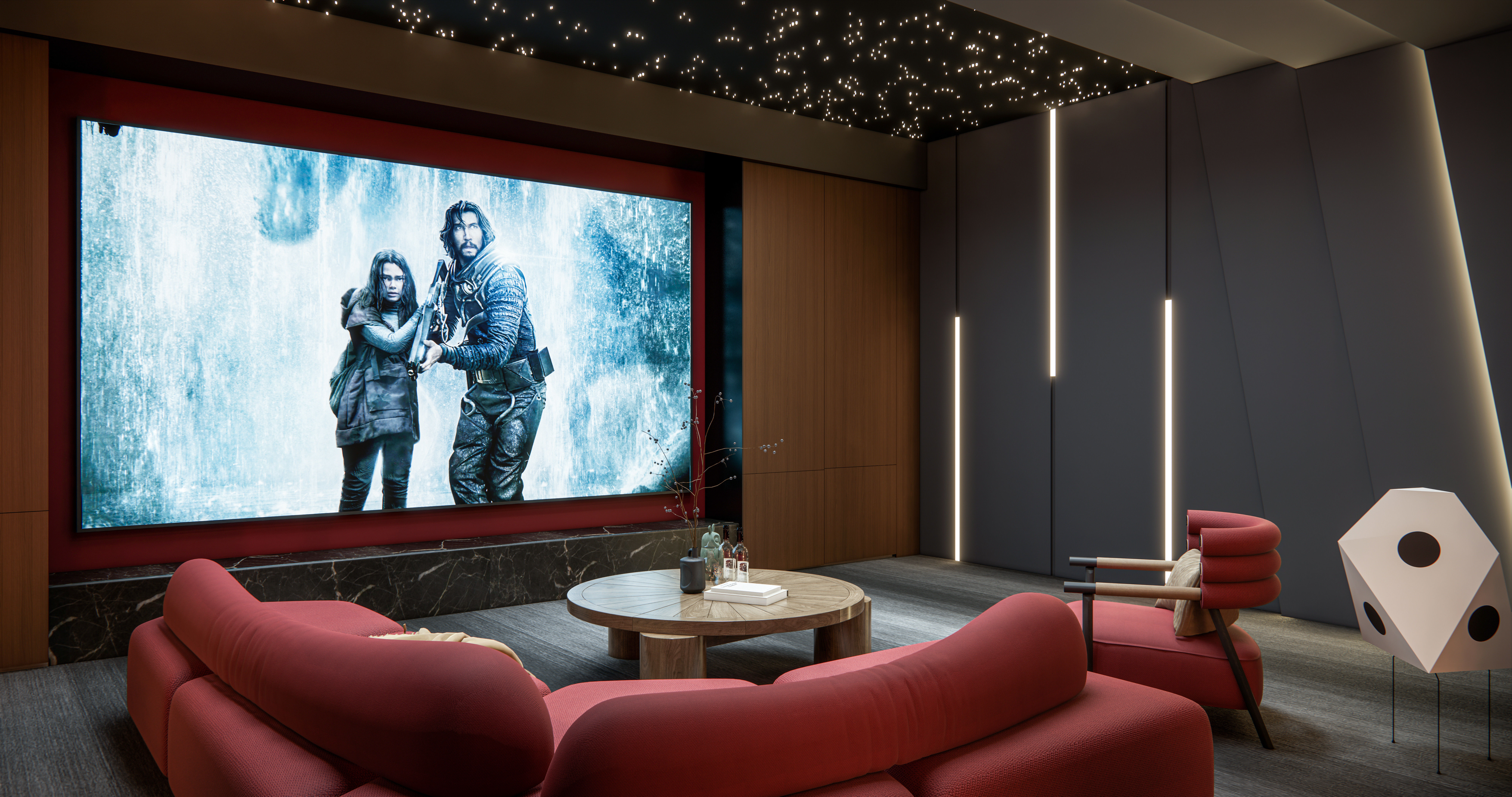 Home entertainment audio video visual room  Home cinema 3D model_3