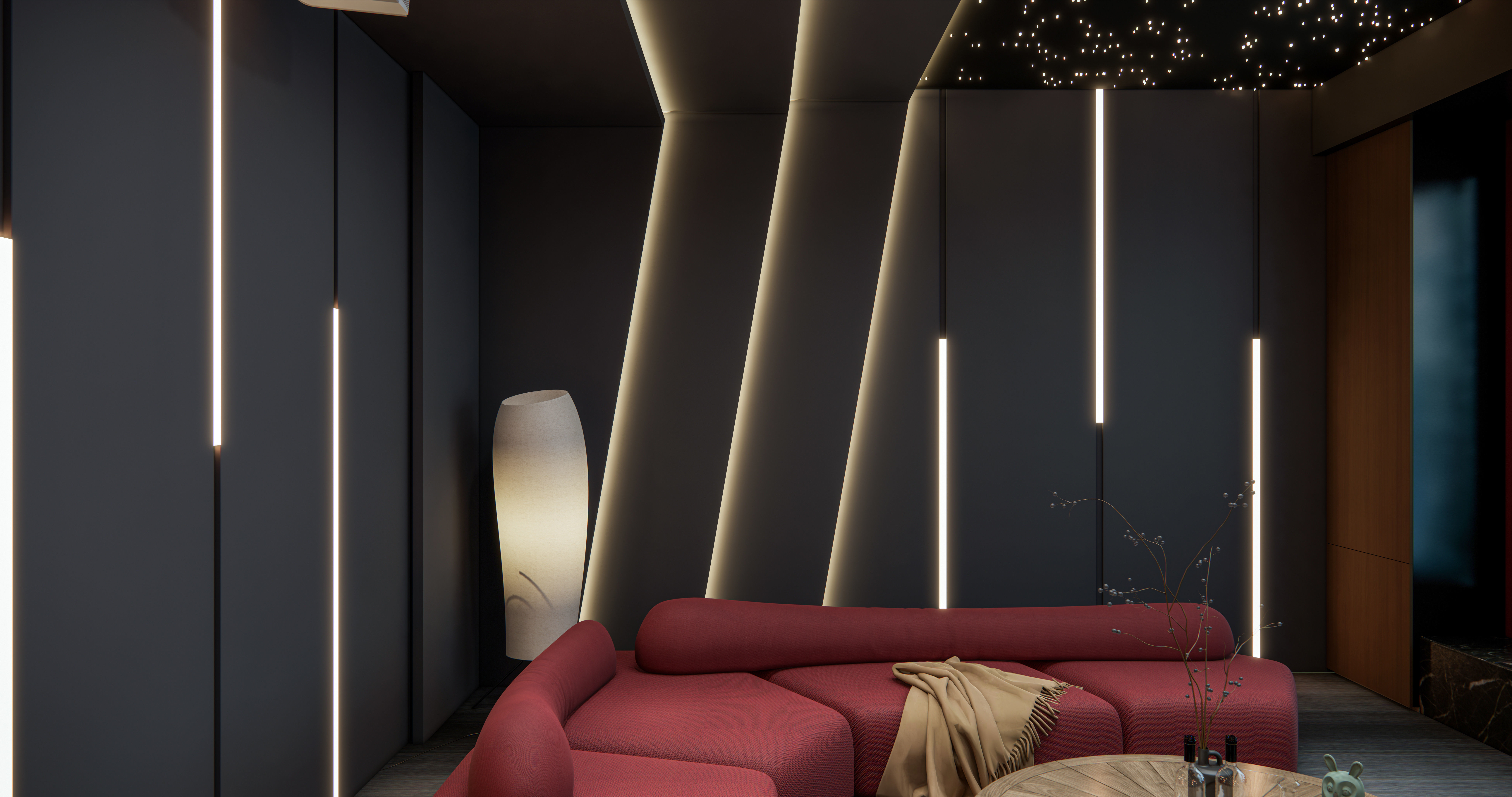 Home entertainment audio video visual room  Home cinema 3D model_9