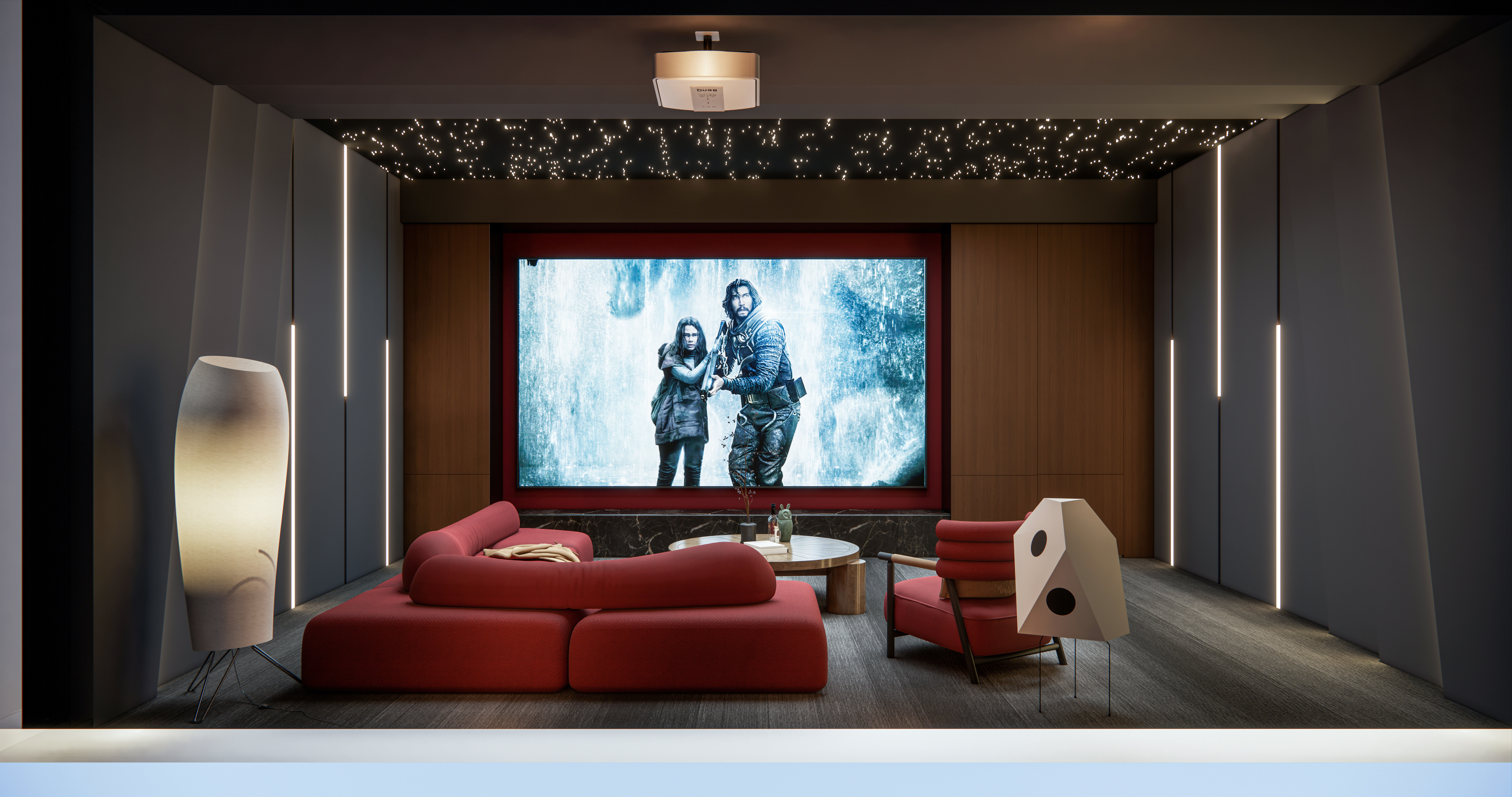 Home entertainment audio video visual room  Home cinema 3D model_6