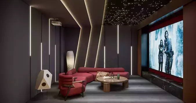 Home entertainment audio video visual room  Home cinema