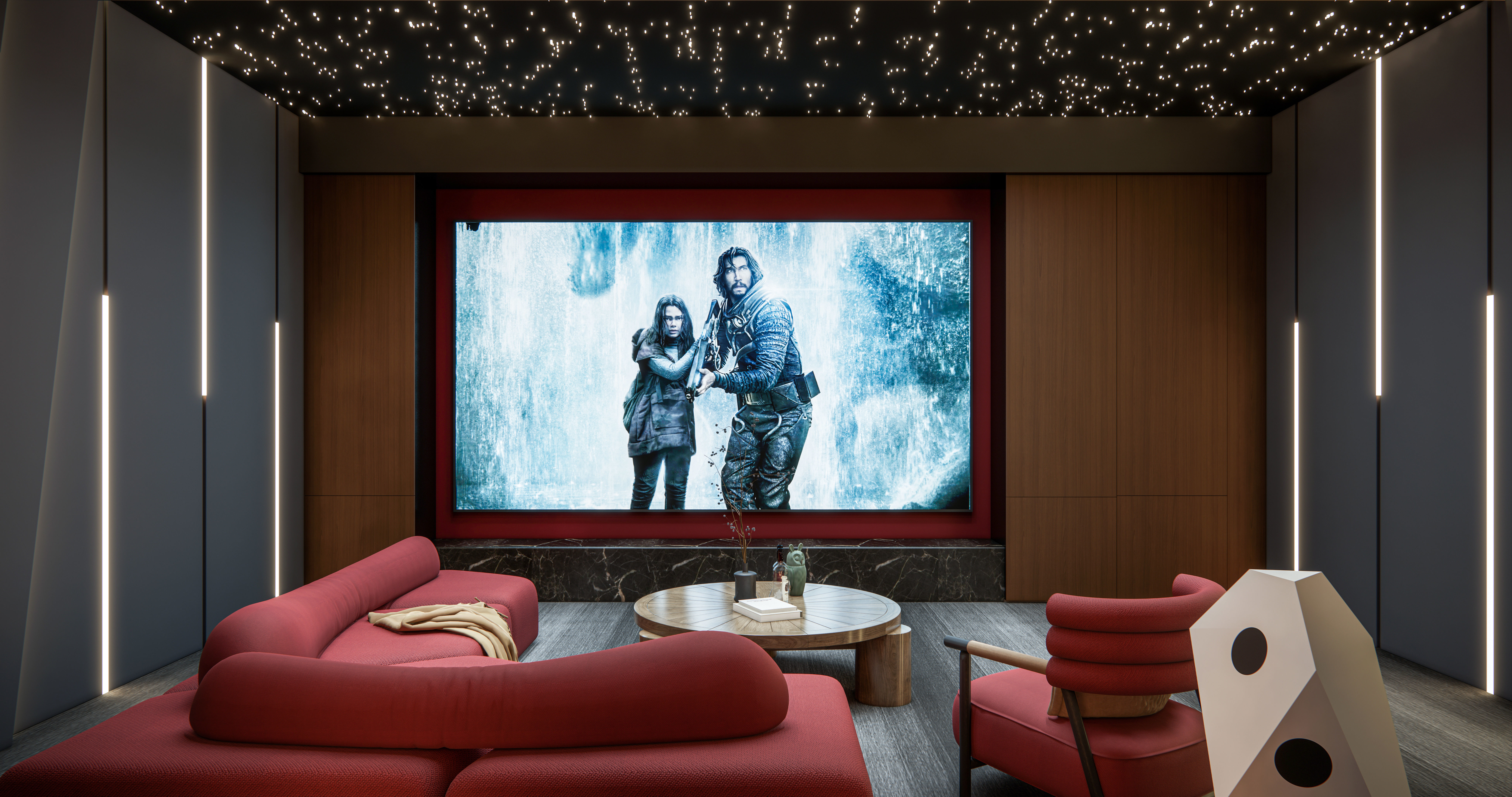 Home entertainment audio video visual room  Home cinema 3D model_5