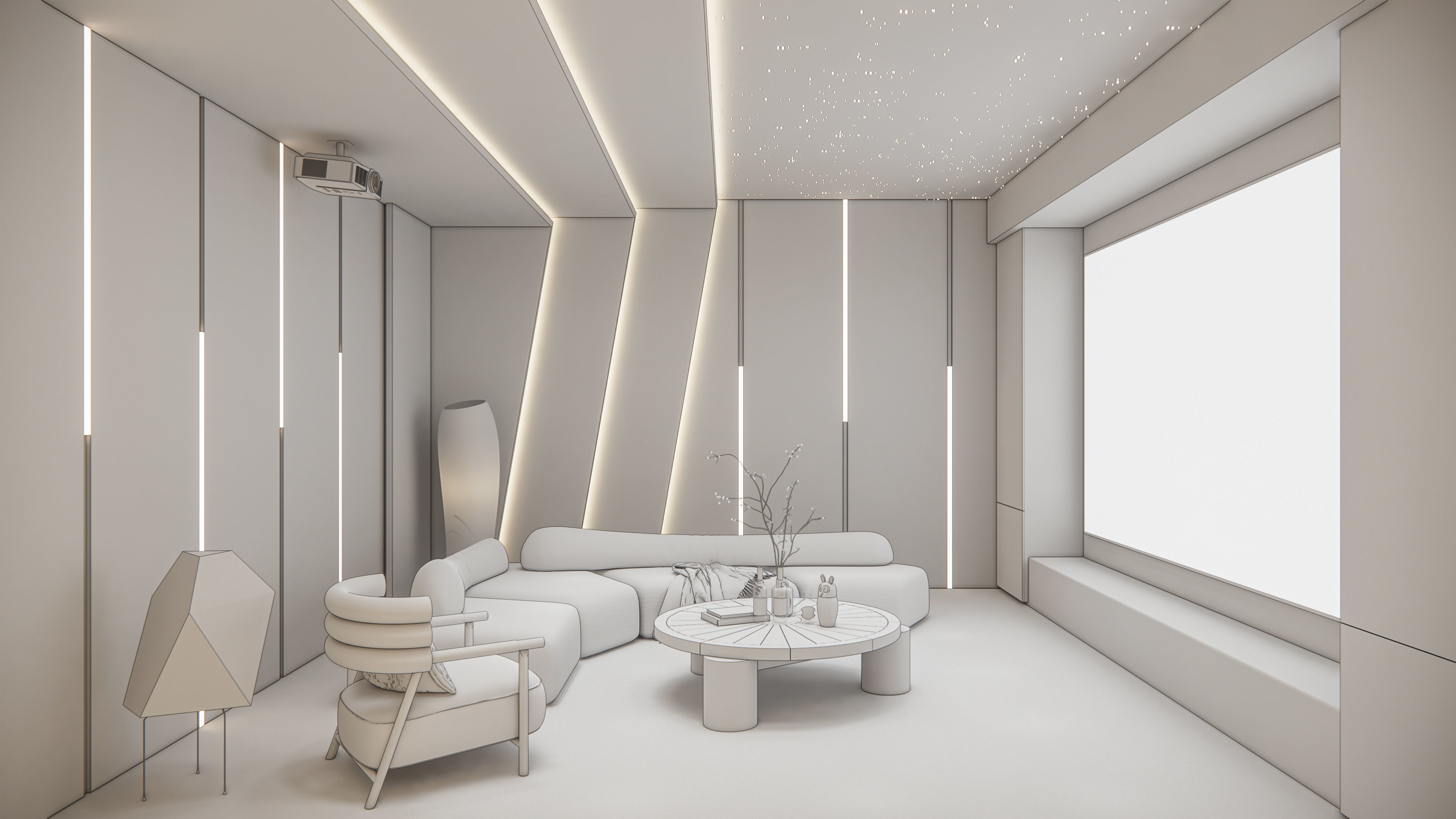 Home entertainment audio video visual room  Home cinema 3D model_19