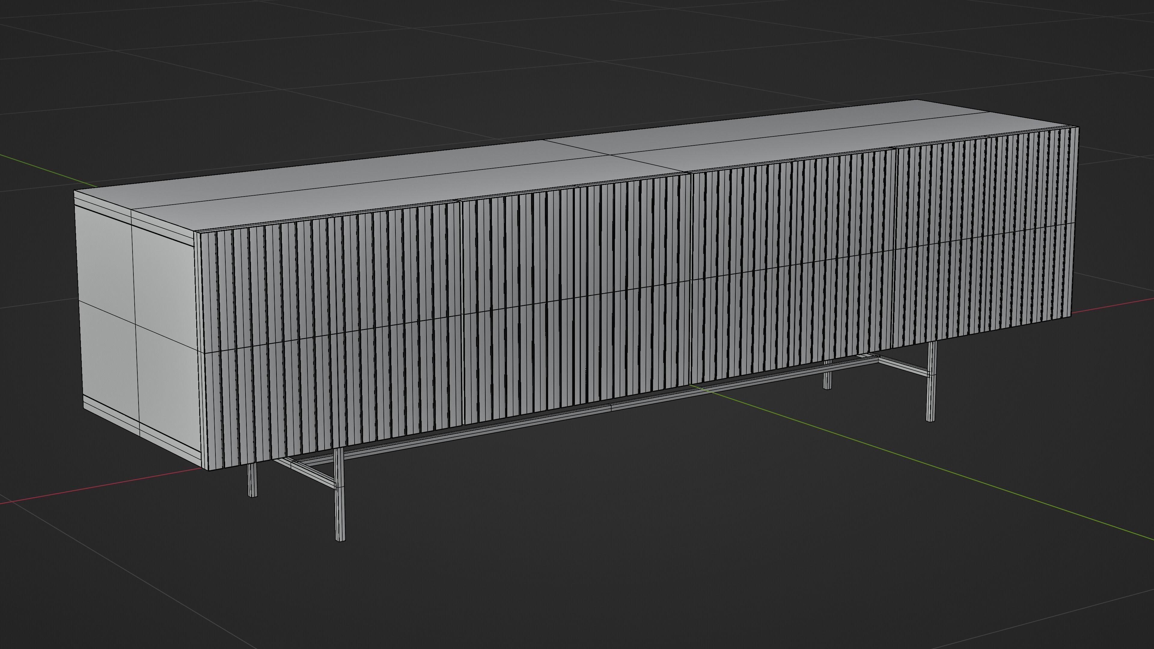 Tv Stand - Tv Bench - Media Unit 3D model_19