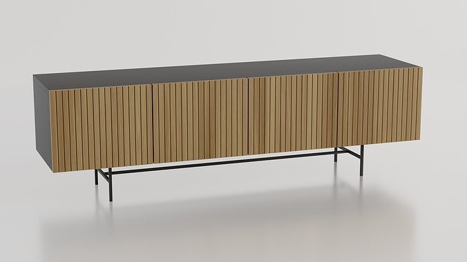 Tv Stand - Tv Bench - Media Unit 3D model 7