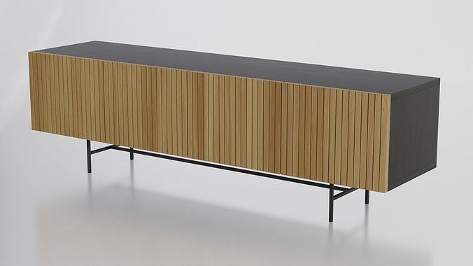 Tv Stand - Tv Bench - Media Unit 3D model 4