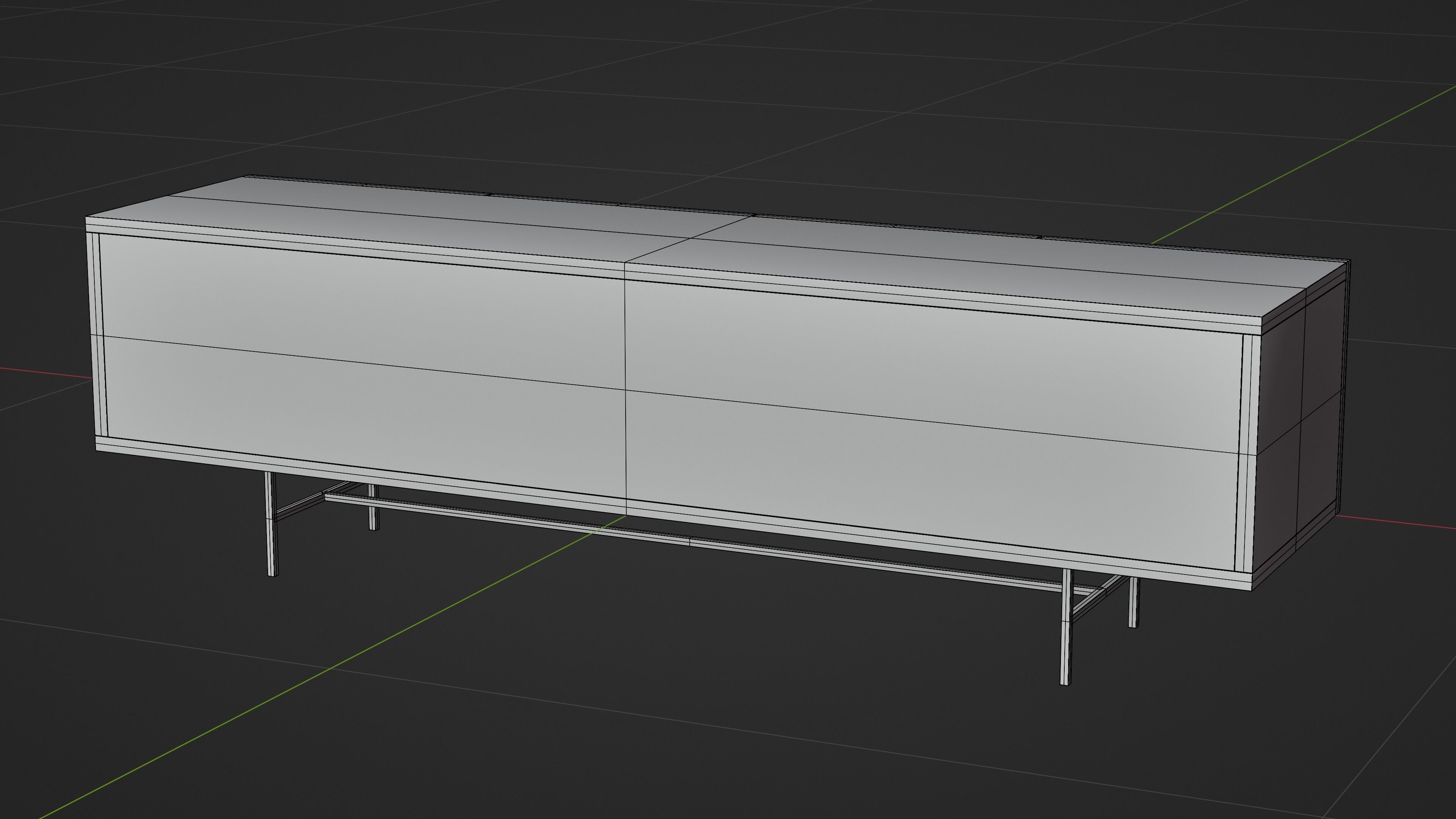 Tv Stand - Tv Bench - Media Unit 3D model_21