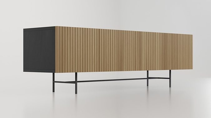 Tv Stand - Tv Bench - Media Unit 3D model 2