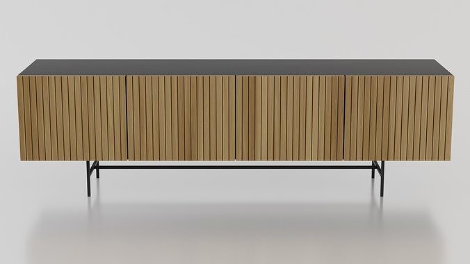Tv Stand - Tv Bench - Media Unit 3D model 3