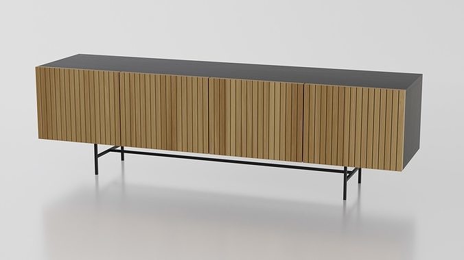 Tv Stand - Tv Bench - Media Unit 3D model 5