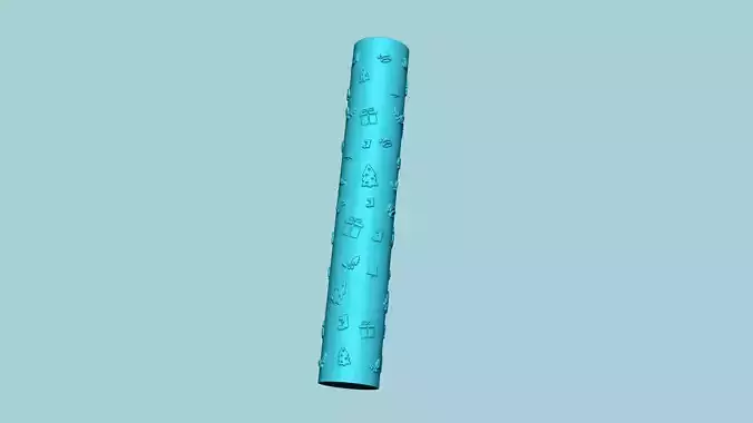 Texture Roll 17 - Christmas Positive - Decoration Maker 3D print model