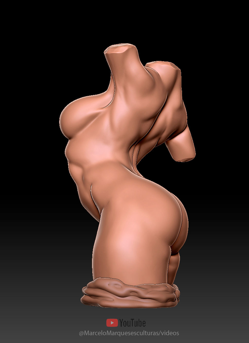 FEMALE TORSO - POSE- ZBRUSH SCULPTURE 3D print model_2