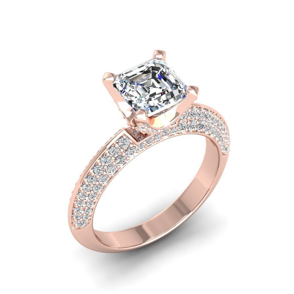 Engagement ring Stella ascher 3D print model_11