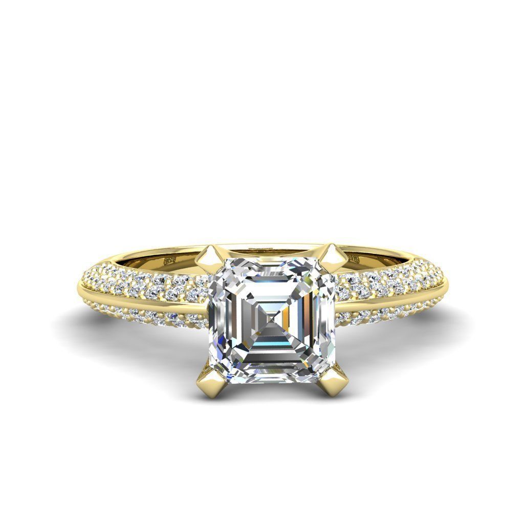 Engagement ring Stella ascher 3D print model_10