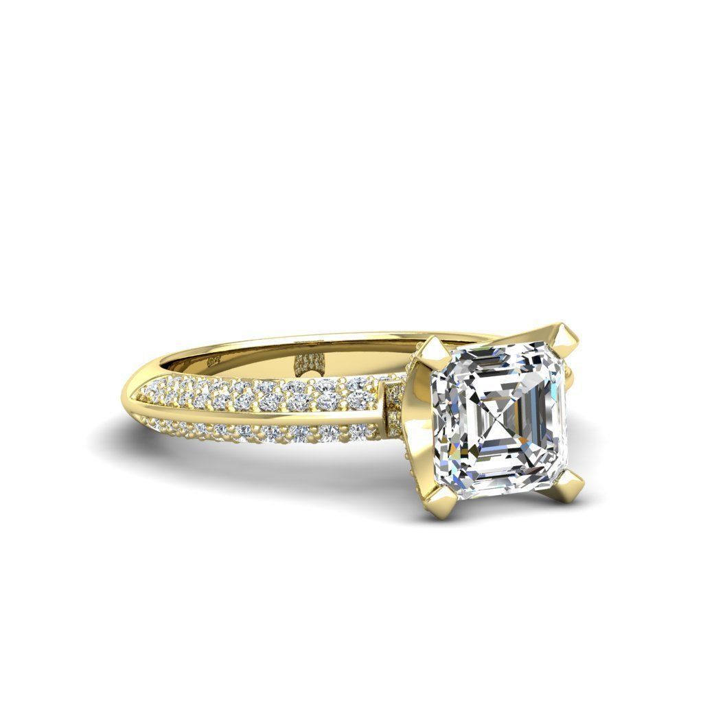 Engagement ring Stella ascher 3D print model_5