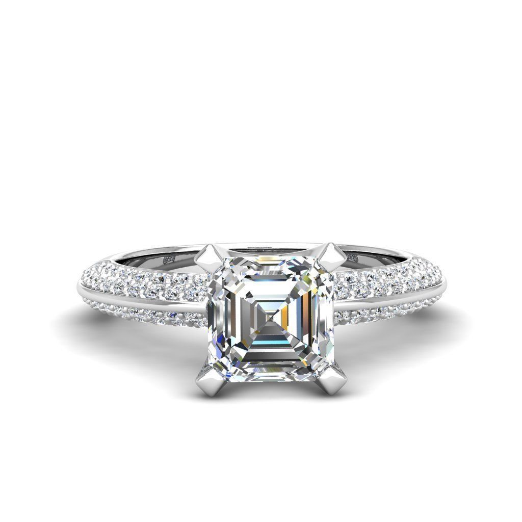 Engagement ring Stella ascher 3D print model_25