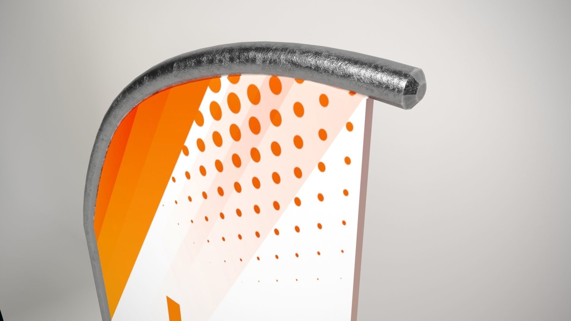 Banner Flags Low-poly 3D model_3