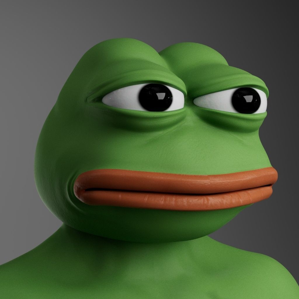 Pepe Frog Low-poly 3D model_1
