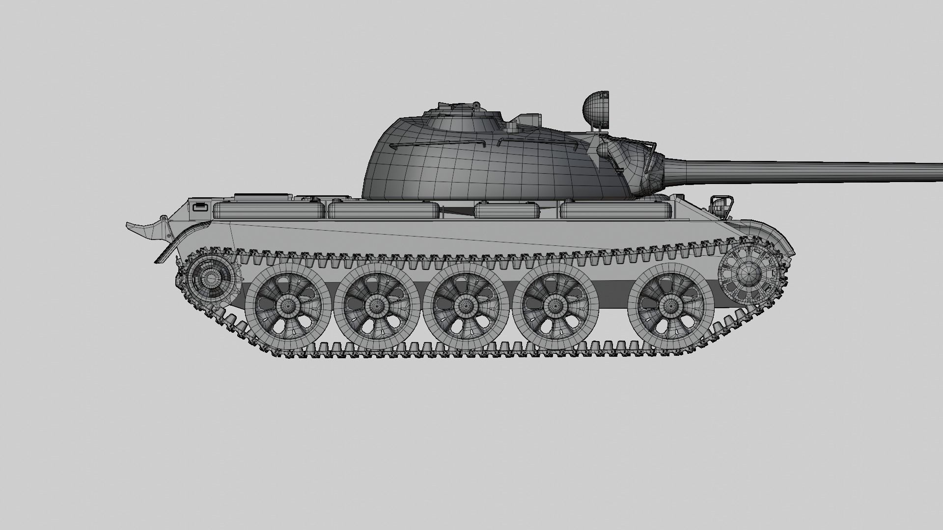 T 55 soviet main battle tank T-55A 3D model_20