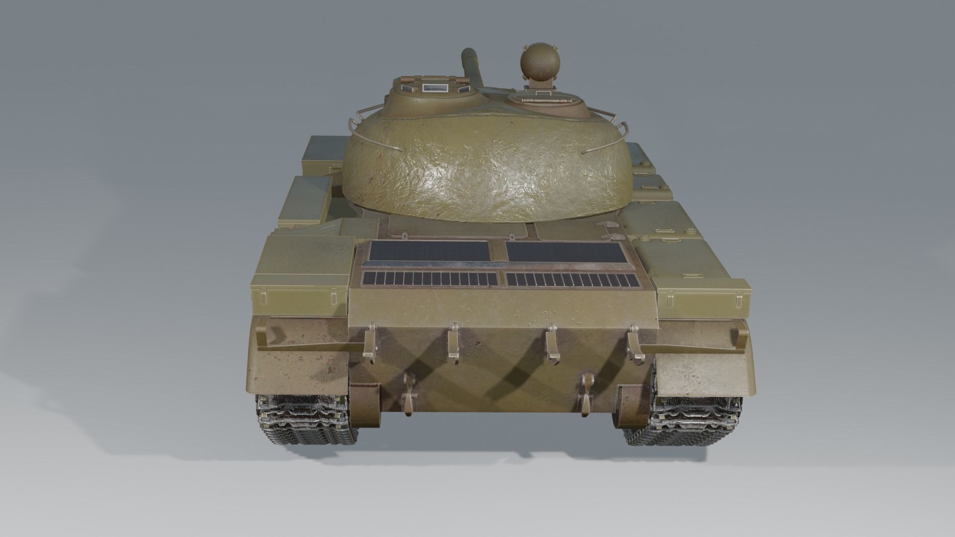 T 55 soviet main battle tank T-55A 3D model_13
