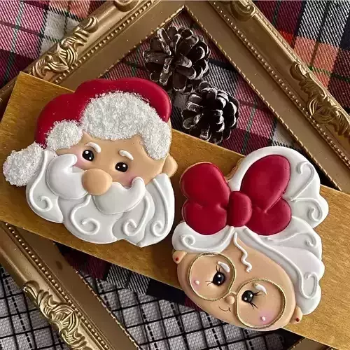 Santa Claus and Mama Claus Cutter