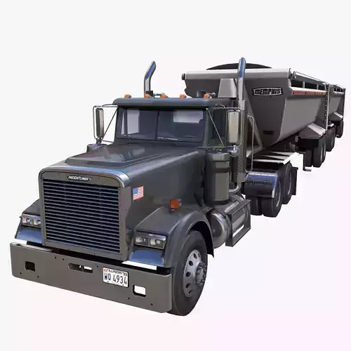 Freightliner Classic  dump trailer