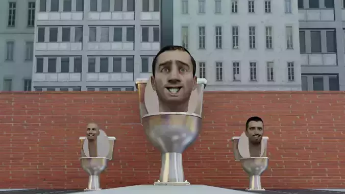 skibidi toilet Gaint toilet 3D model