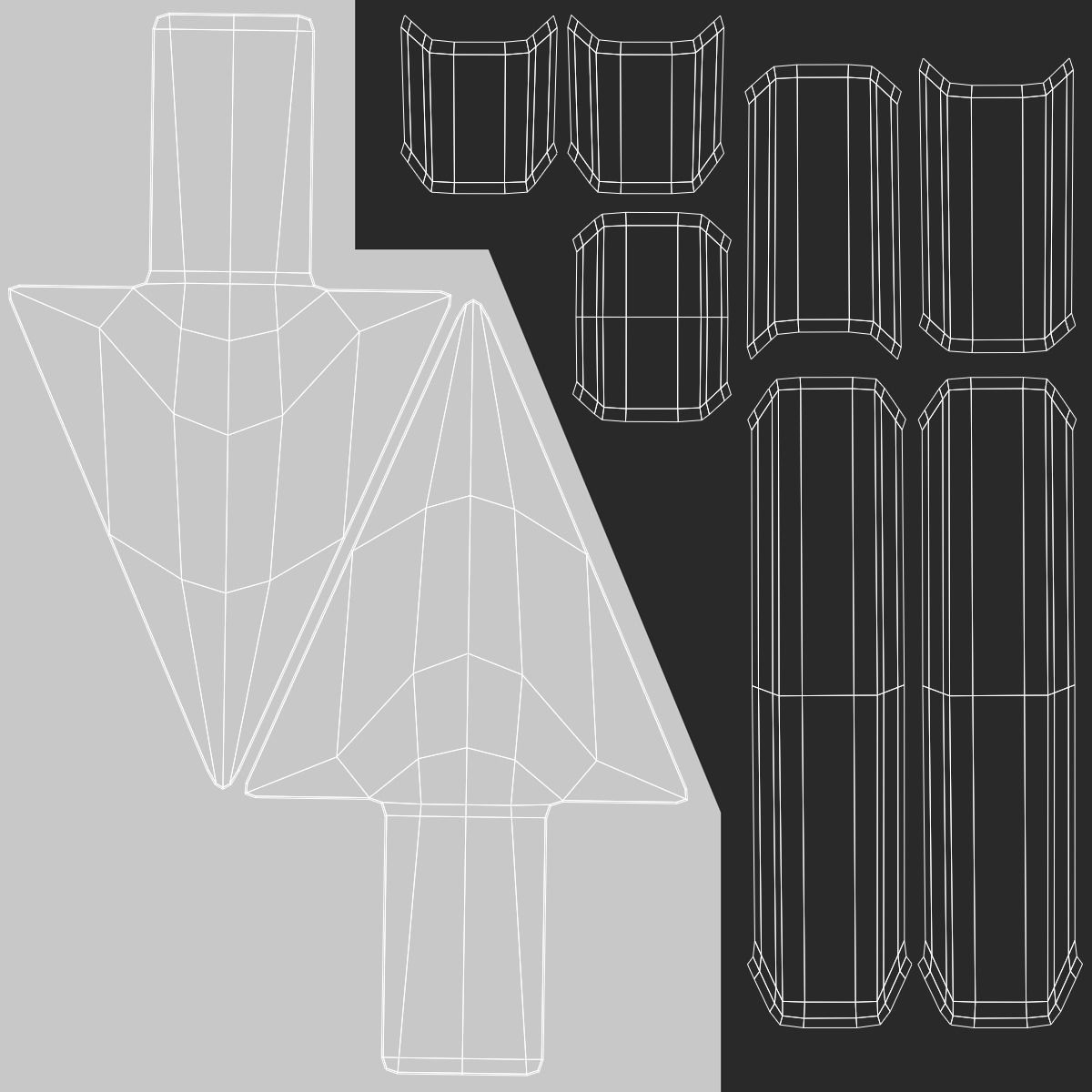 Arrow Cursor Low-poly 3D model_6