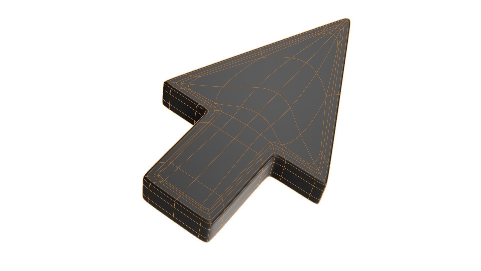 Arrow Cursor Low-poly 3D model_5
