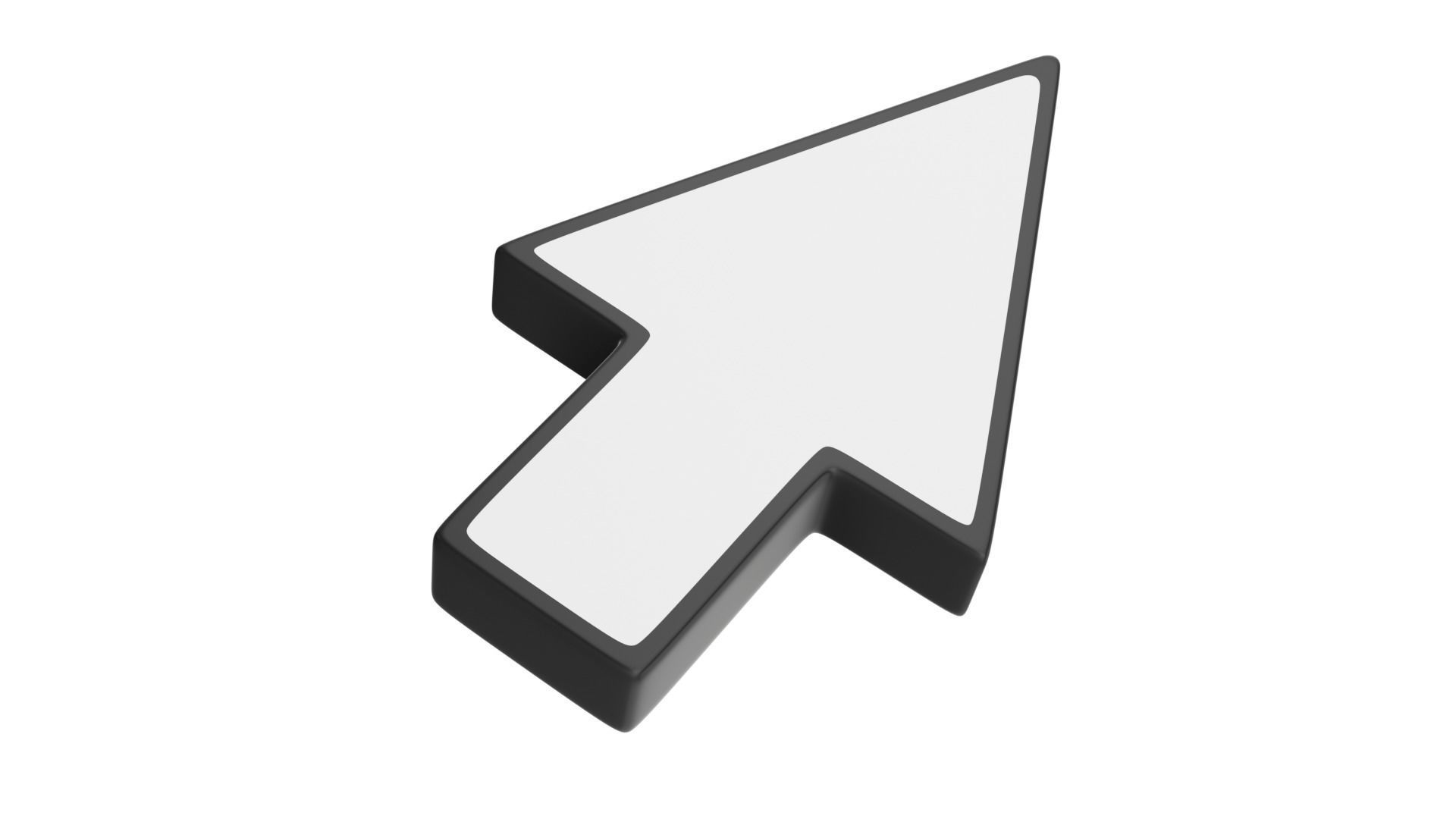 Arrow Cursor Low-poly 3D model_4