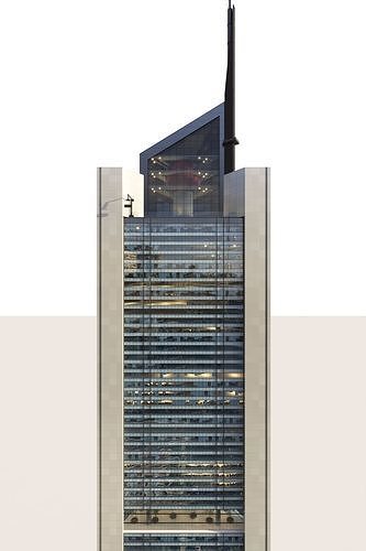 Skyscraper 2 SUPERTALL 3D model 6