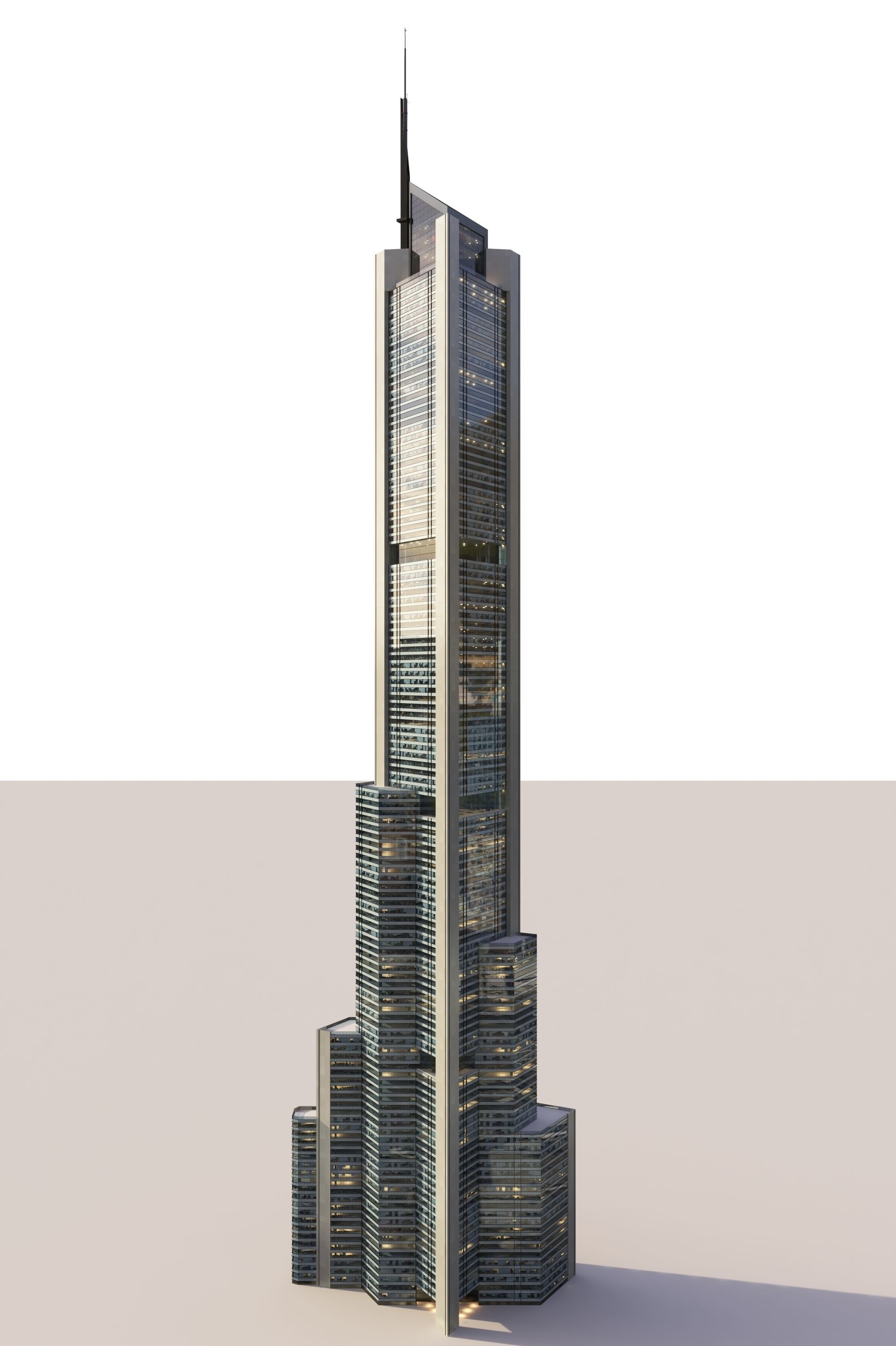 Skyscraper 2 SUPERTALL 3D model_8