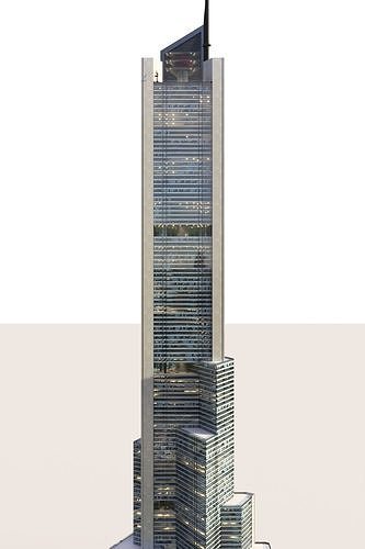 Skyscraper 2 SUPERTALL 3D model 5
