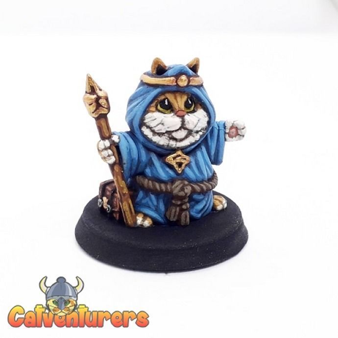 Pyxelis The Great - Master Wizard Cat 3D print model_2