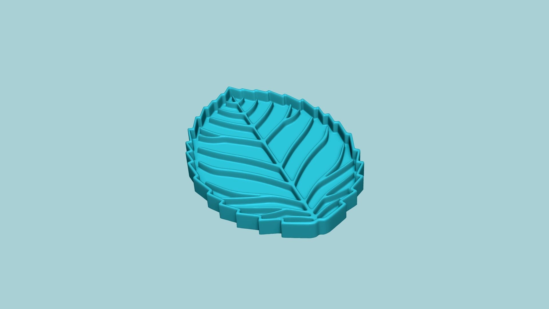 Cookie Cutter Biscuit Mold 02 - Rose Leaf 3D print model_6