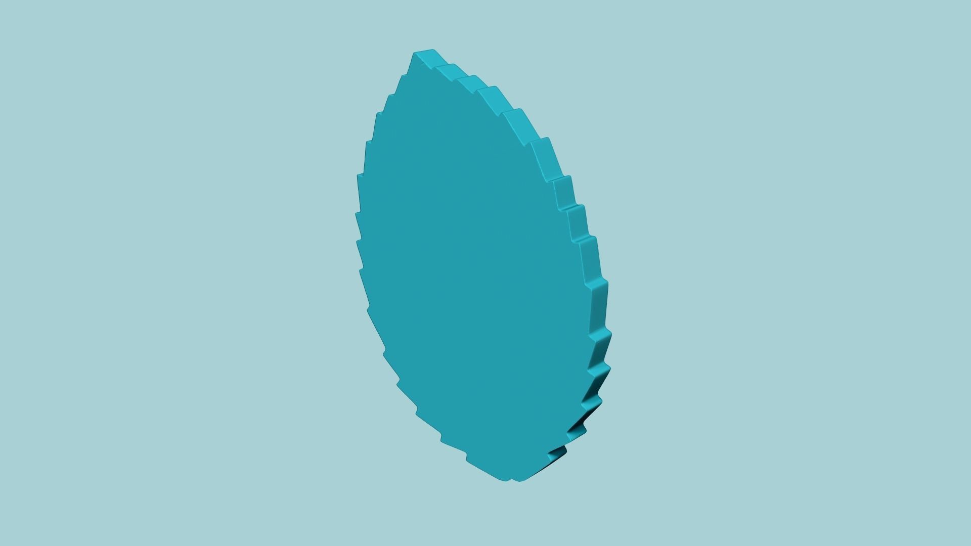 Cookie Cutter Biscuit Mold 02 - Rose Leaf 3D print model_7