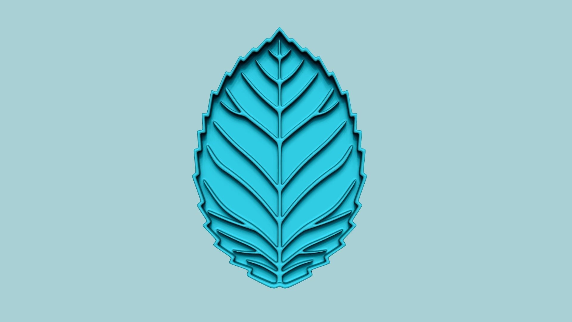 Cookie Cutter Biscuit Mold 02 - Rose Leaf 3D print model_4