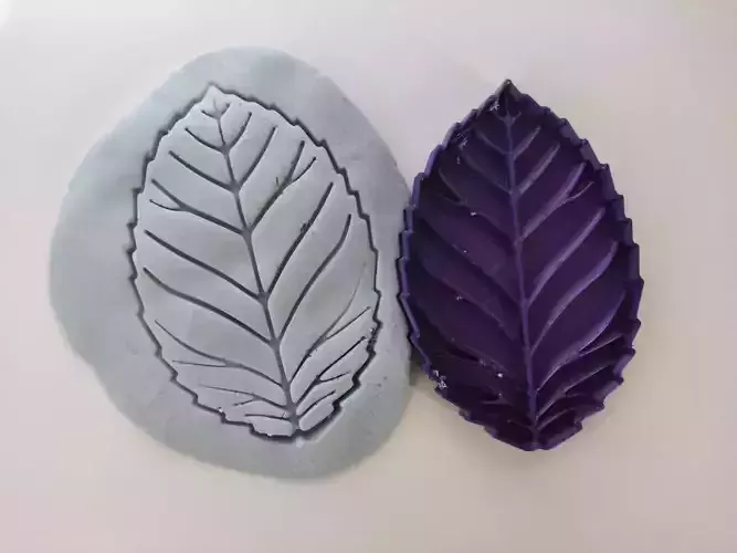 Cookie Cutter Biscuit Mold 02 - Rose Leaf 3D print model