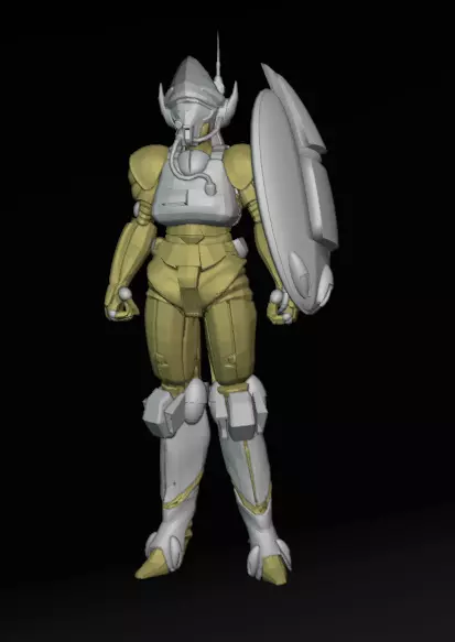 CBR MK 2E TYPE 2 HEA-P TASC SPACE COMBAT-ROBOTECH 3D model