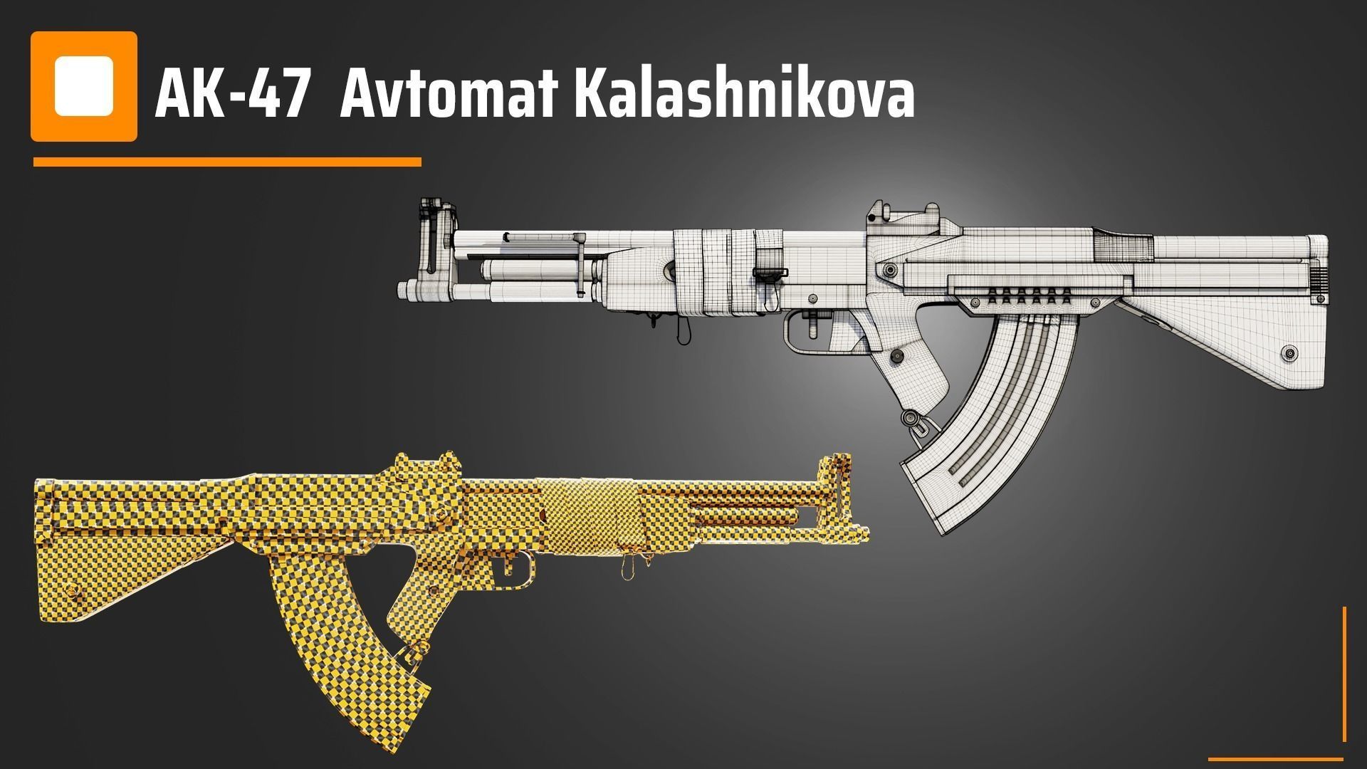 AK-47  Avtomat Kalashnikova 3D model_4