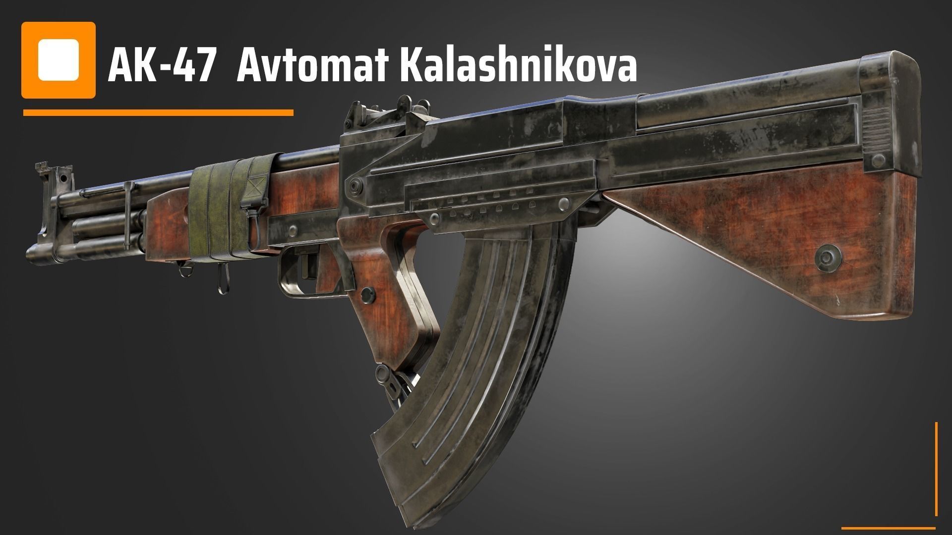 AK-47  Avtomat Kalashnikova 3D model_2
