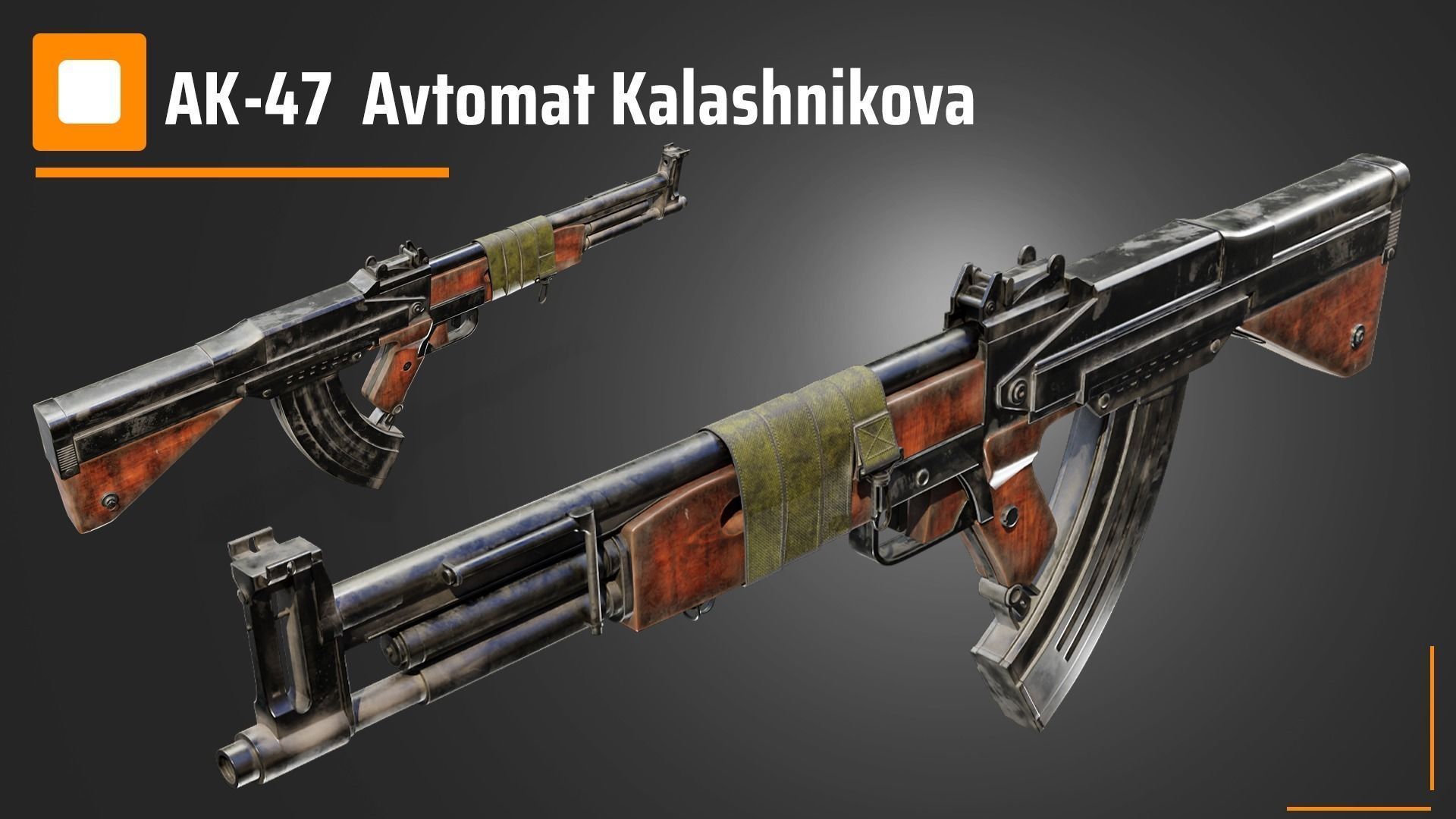 AK-47  Avtomat Kalashnikova 3D model_1