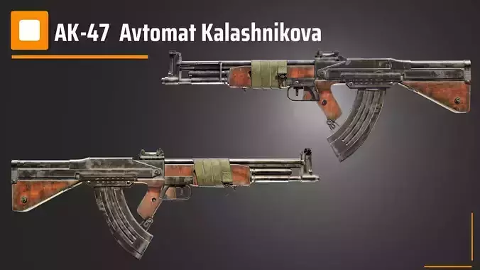 AK-47  Avtomat Kalashnikova 3D model
