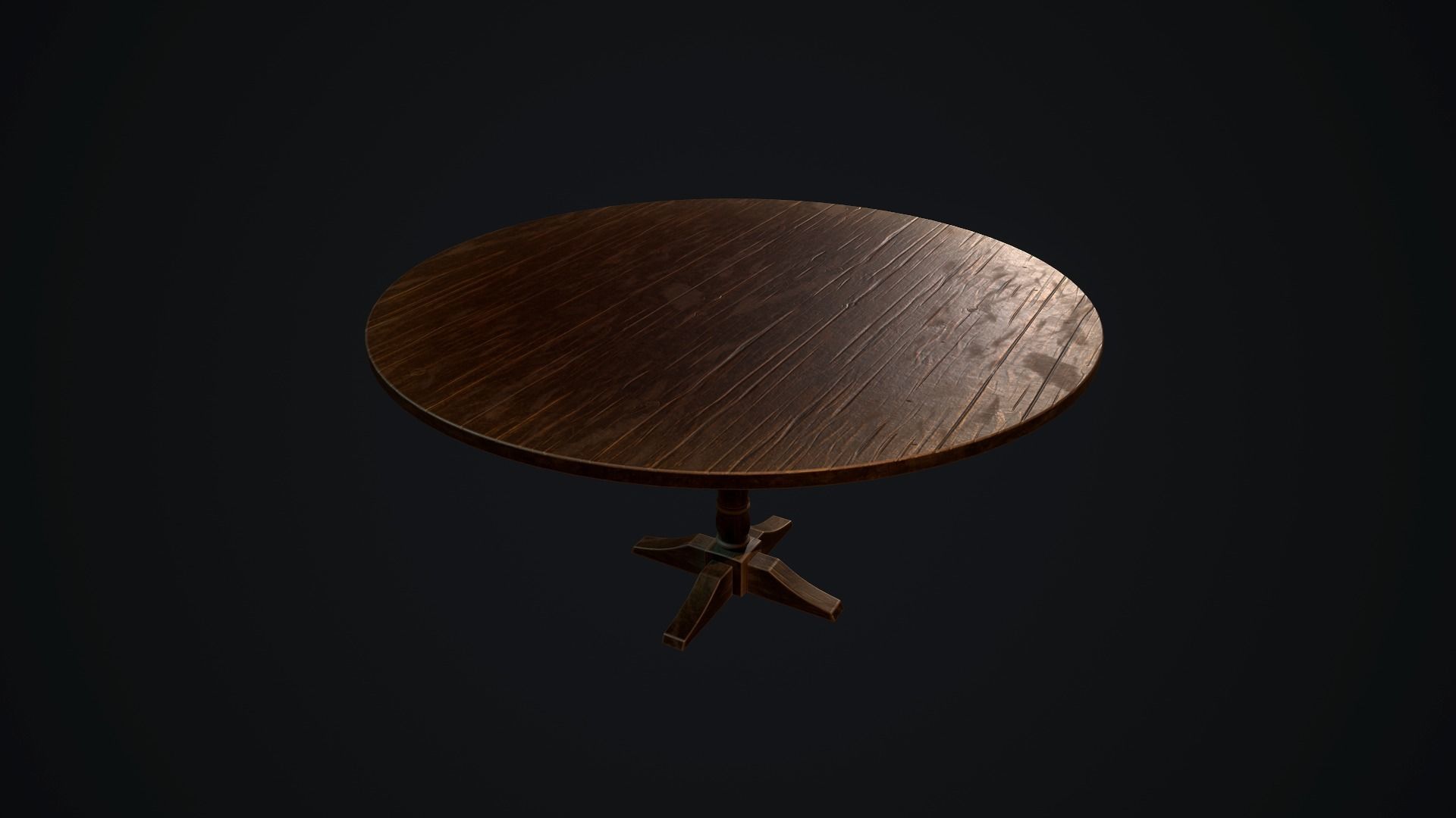 Tables set PBR Low-poly 3D model_16