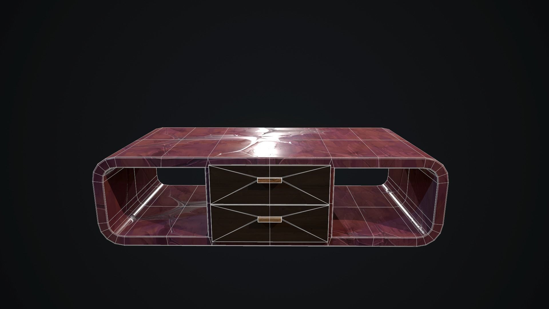 Tables set PBR Low-poly 3D model_6