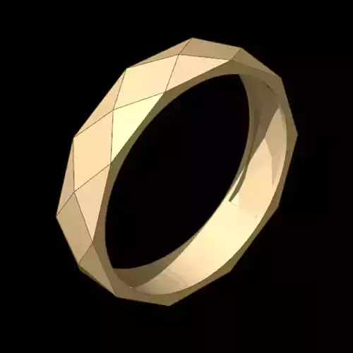 Simple Chiseled Ring