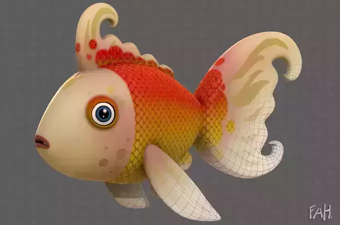 Fish V11 Low-poly 3D model