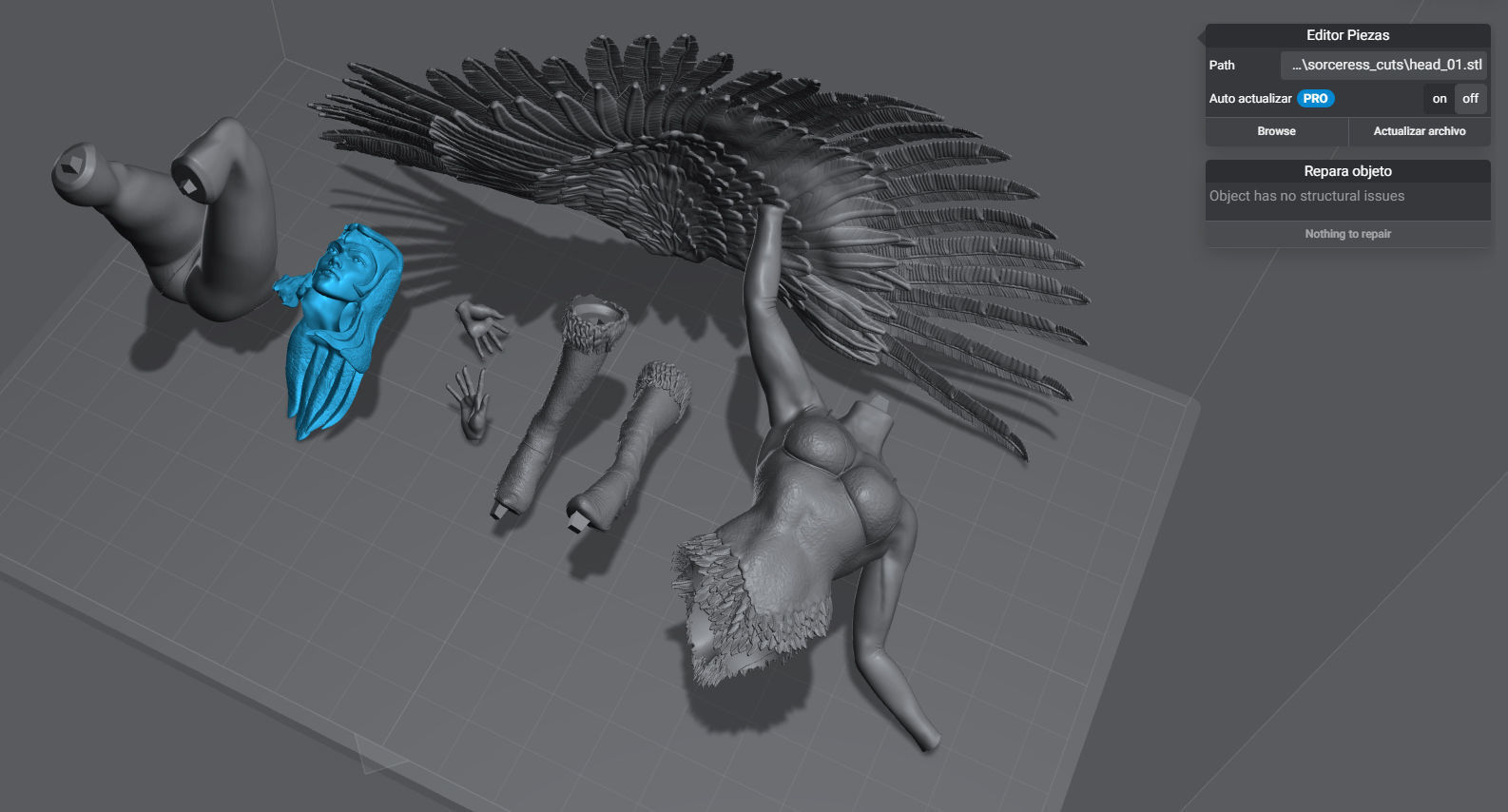 Sorceress Pose 2 MOTU fans 3D print model_2